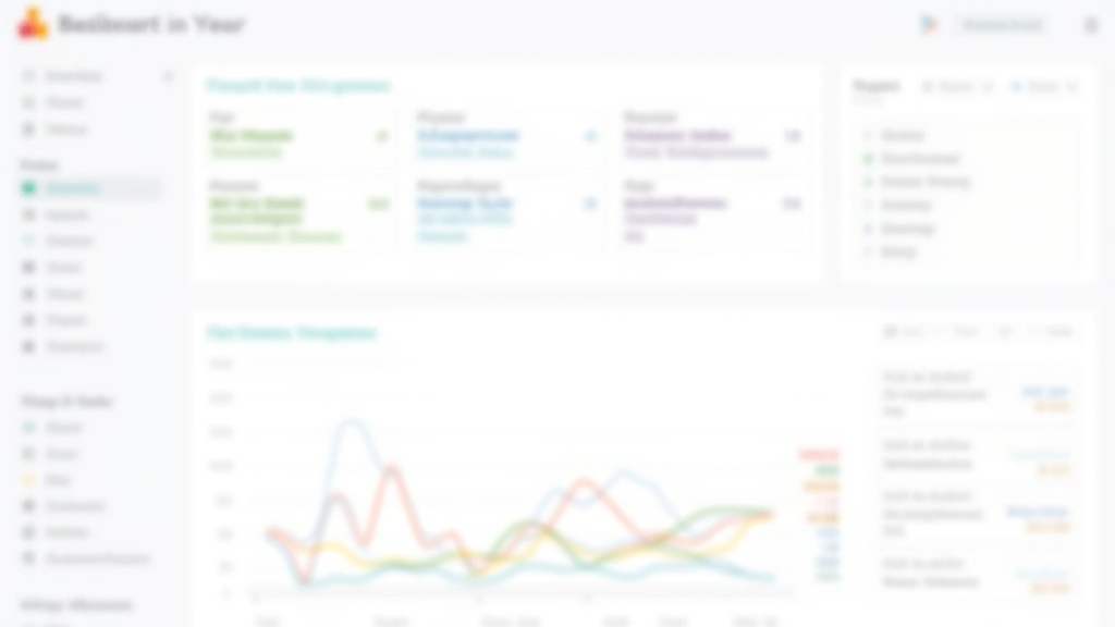 A visually appealing dashboard with colorful affiliate program graphs and charts, symbolizing affiliate marketing performance analytics for 2025.