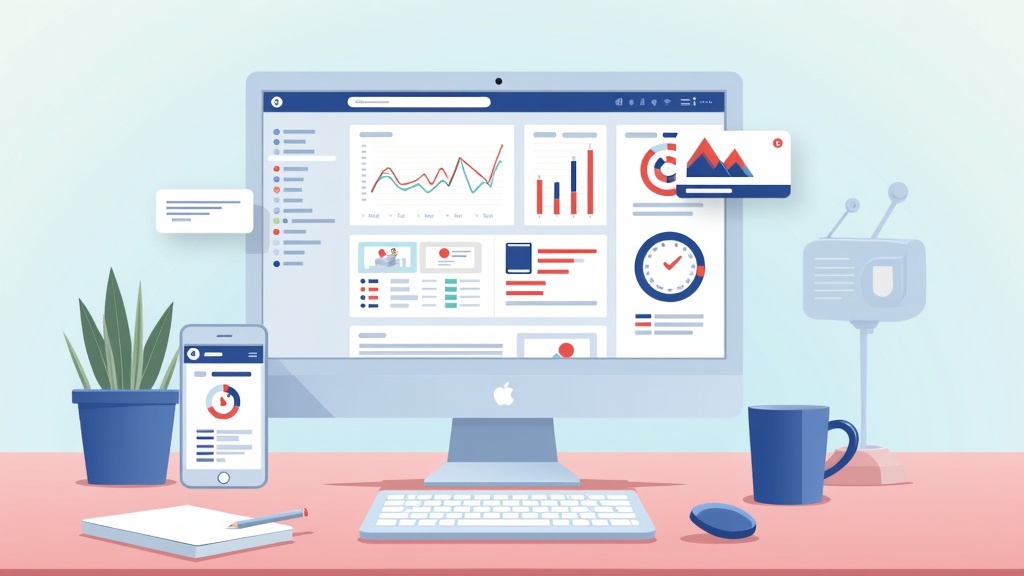 Sample screenshot of a Facebook Ads Manager dashboard with campaign metrics